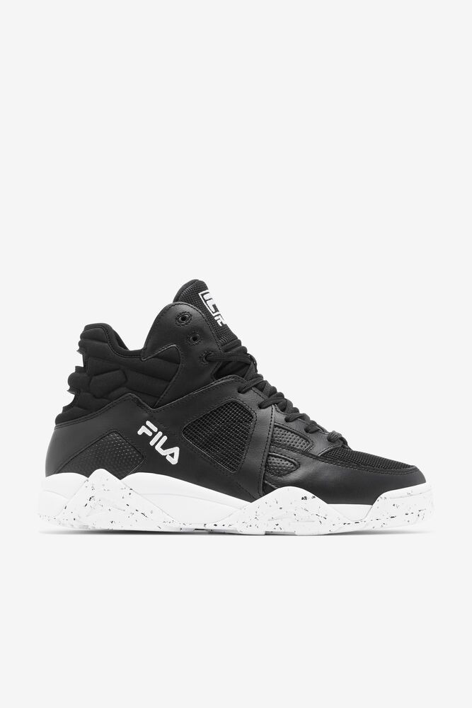 Fila Sneakers Cage Mid Mens Black/White - India BMI-429186